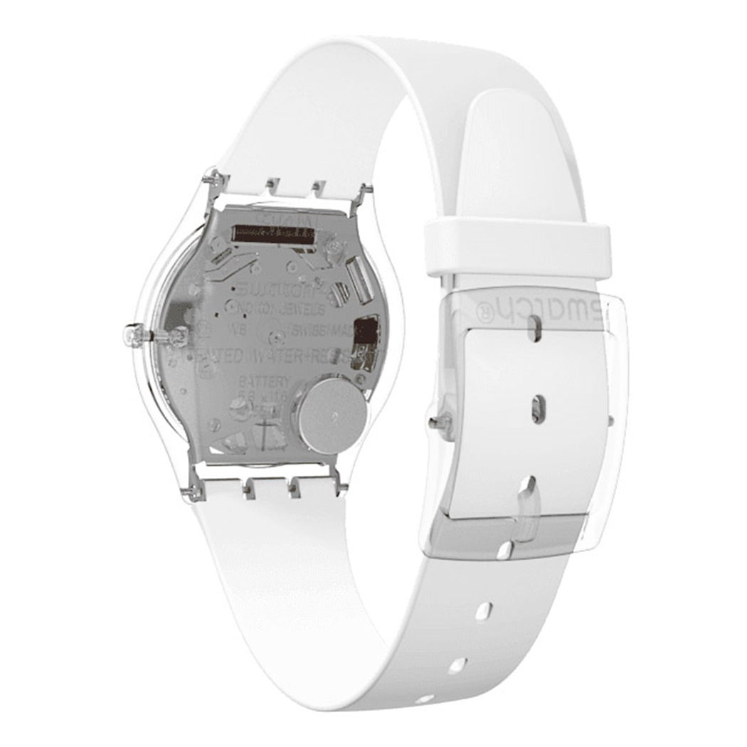 Swatch SFK360 Beyaz Silikon Kayışlı Bayan Saati 