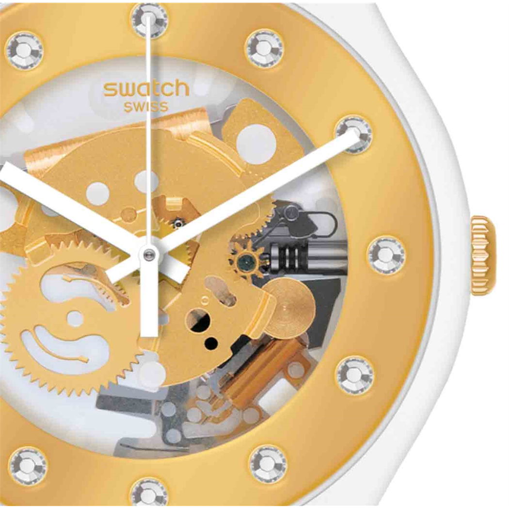 Swatch SUOZ148 Beyaz Bayan Saati