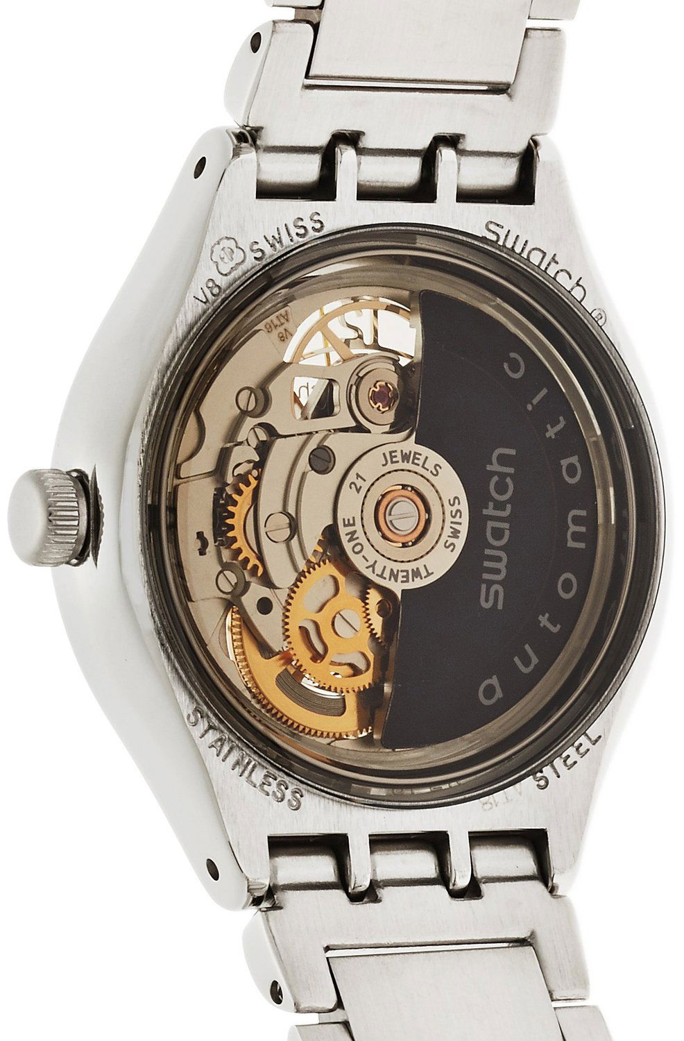 Swatch YAS112G İskelet Kadran Otomatik Saat 