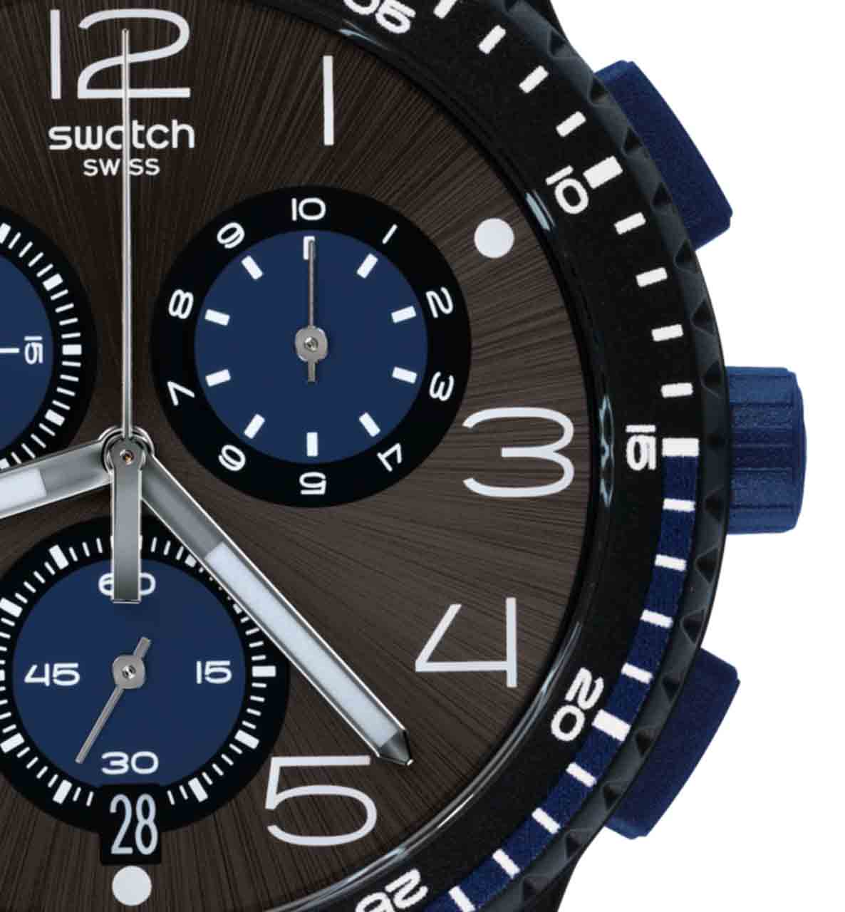 Swatch SUSB406 Kaicco Kronograf Erkek Kol Saati 
