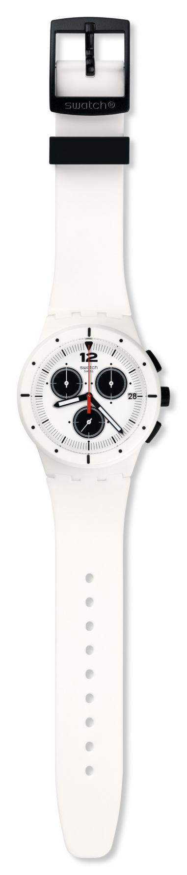 Swatch Beyaz Kronometreli Saat SUSW406