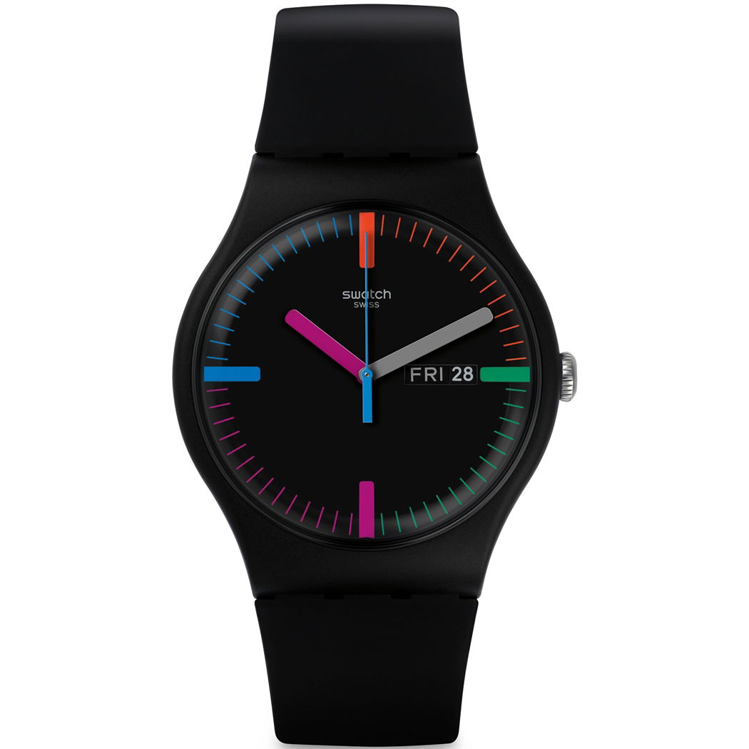 Swatch Siyah Erkek Saati SUOB719