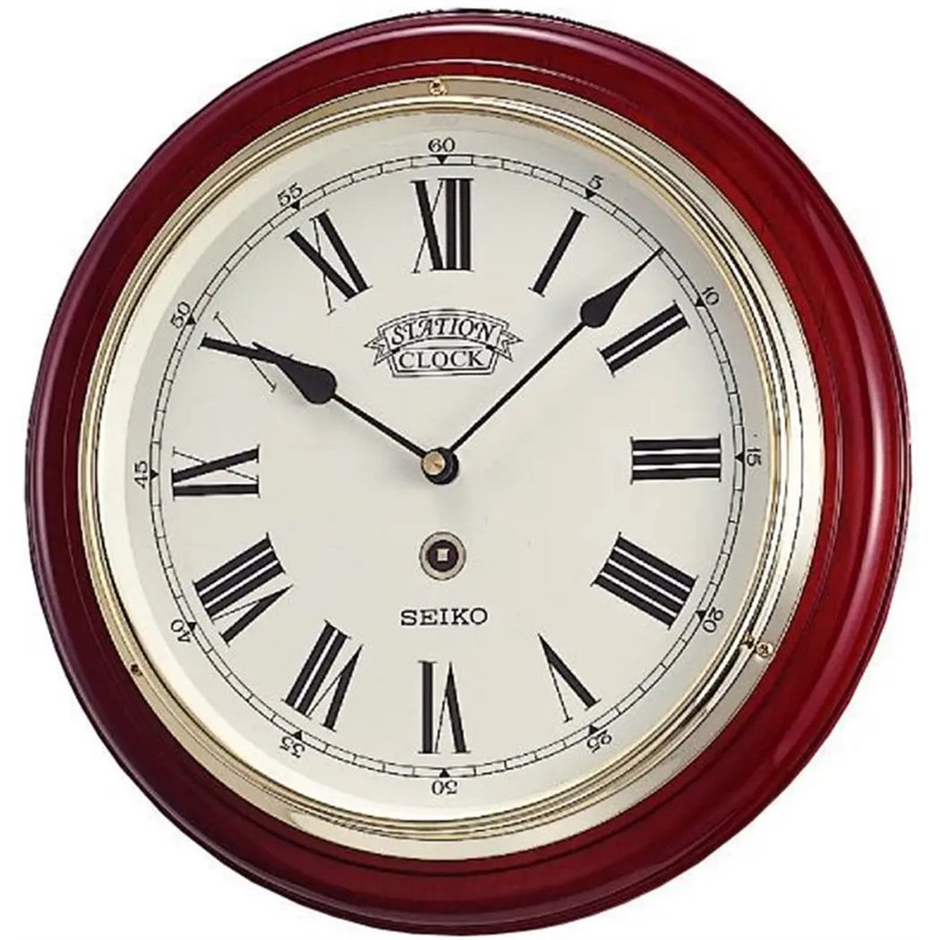 Seiko Qxa143b Kızılağaç Piyano Kaplama Duvar Saati