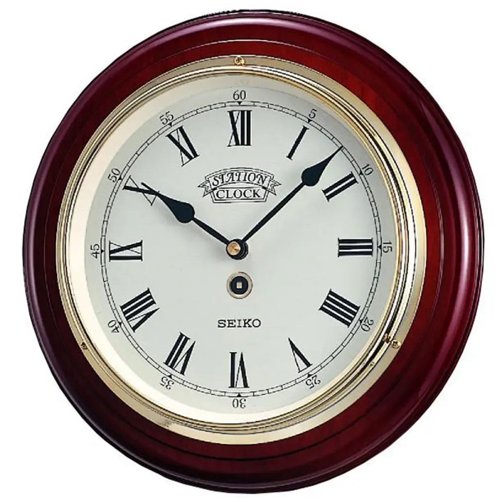 Seiko Qxa144b Kızılağaç Piyano Kaplama Duvar Saati