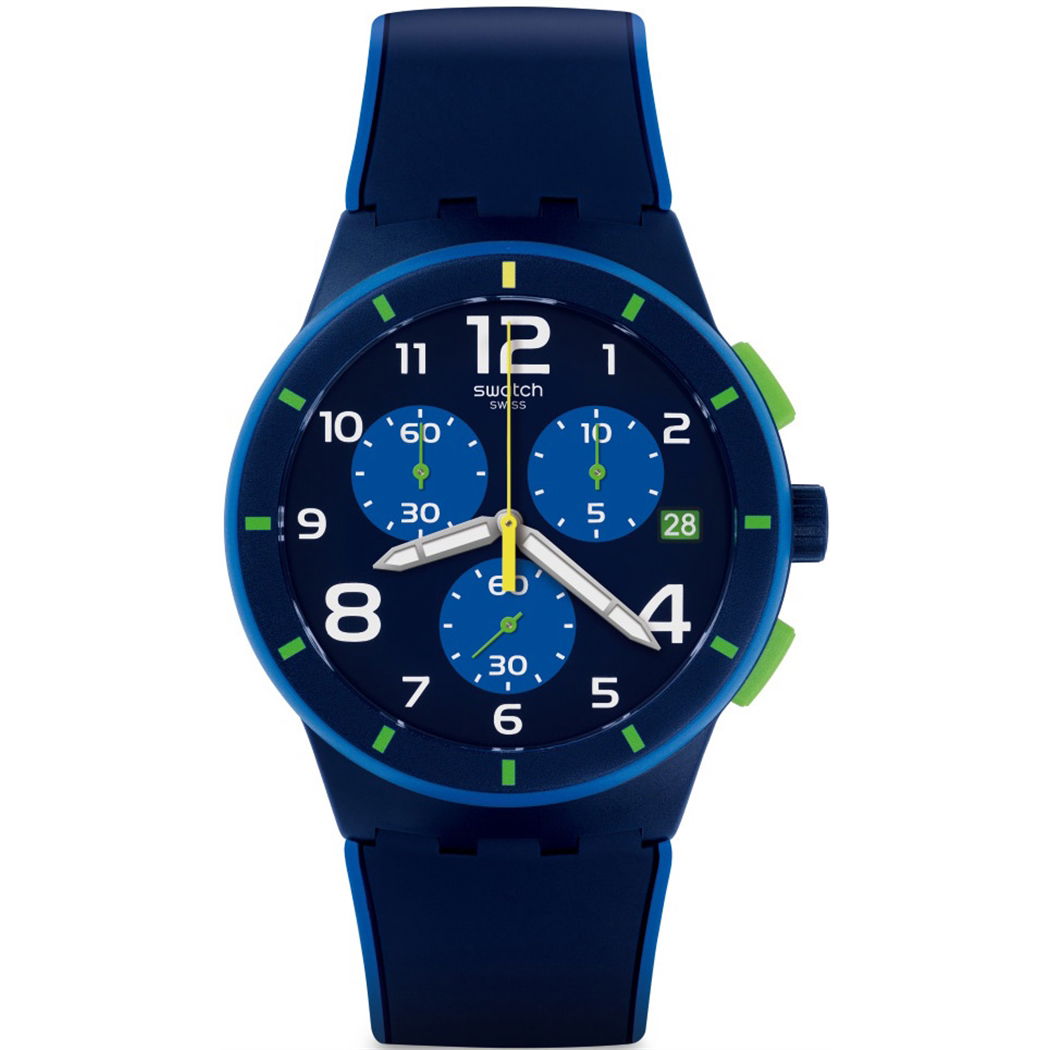 Swatch Susn409 Bleu Sur Bleu