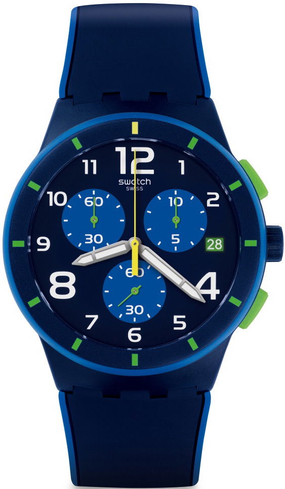 Swatch Susn409 Bleu Sur Bleu