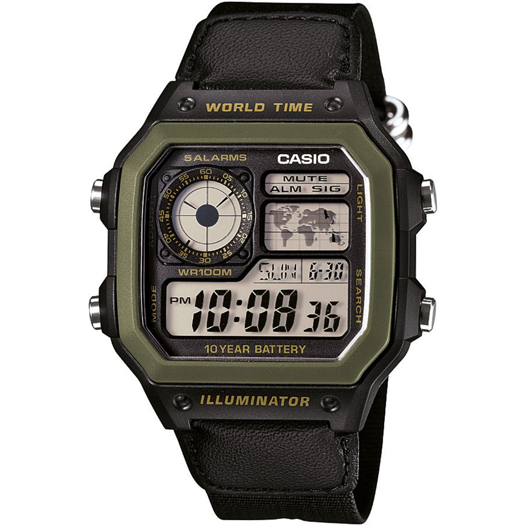 Casio Ae-1200whb-1bvdf Erkek Dijital Kare Kol Saati