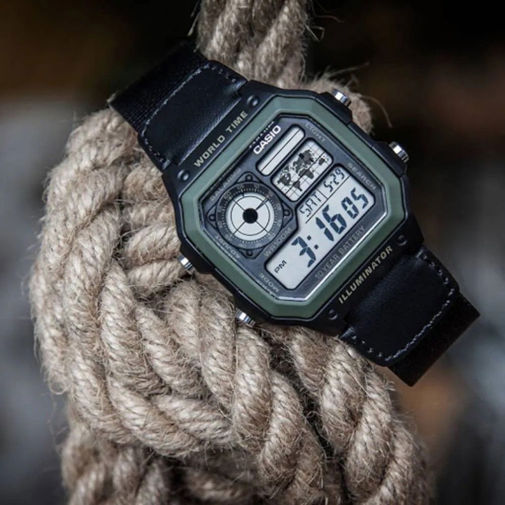 Casio Ae-1200whb-1bvdf Erkek Dijital Kare Kol Saati