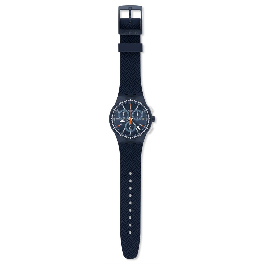 Swatch Susn410 Kronometreli Lacivert Erkek Saati