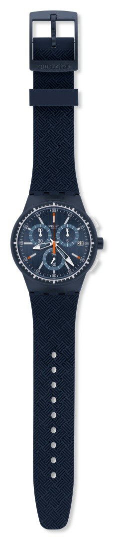 Swatch Susn410 Kronometreli Lacivert Erkek Saati