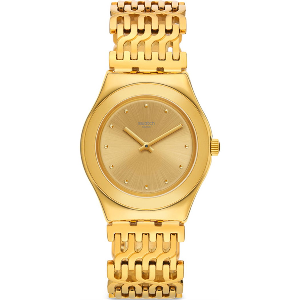 Swatch YLG132G TRICODOR Altın Rengi Saat