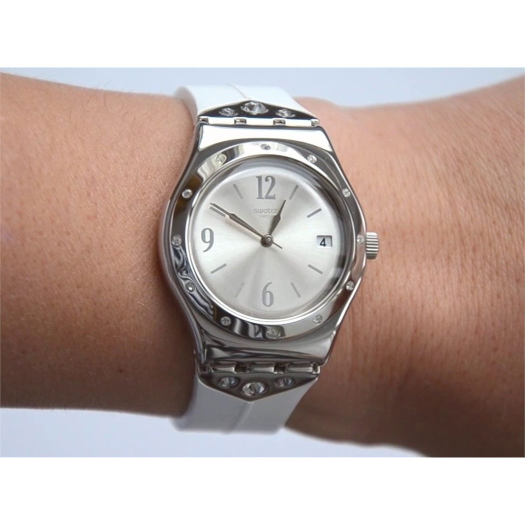 Swatch YLS450 Beyaz Kordonlu Bayan Saati