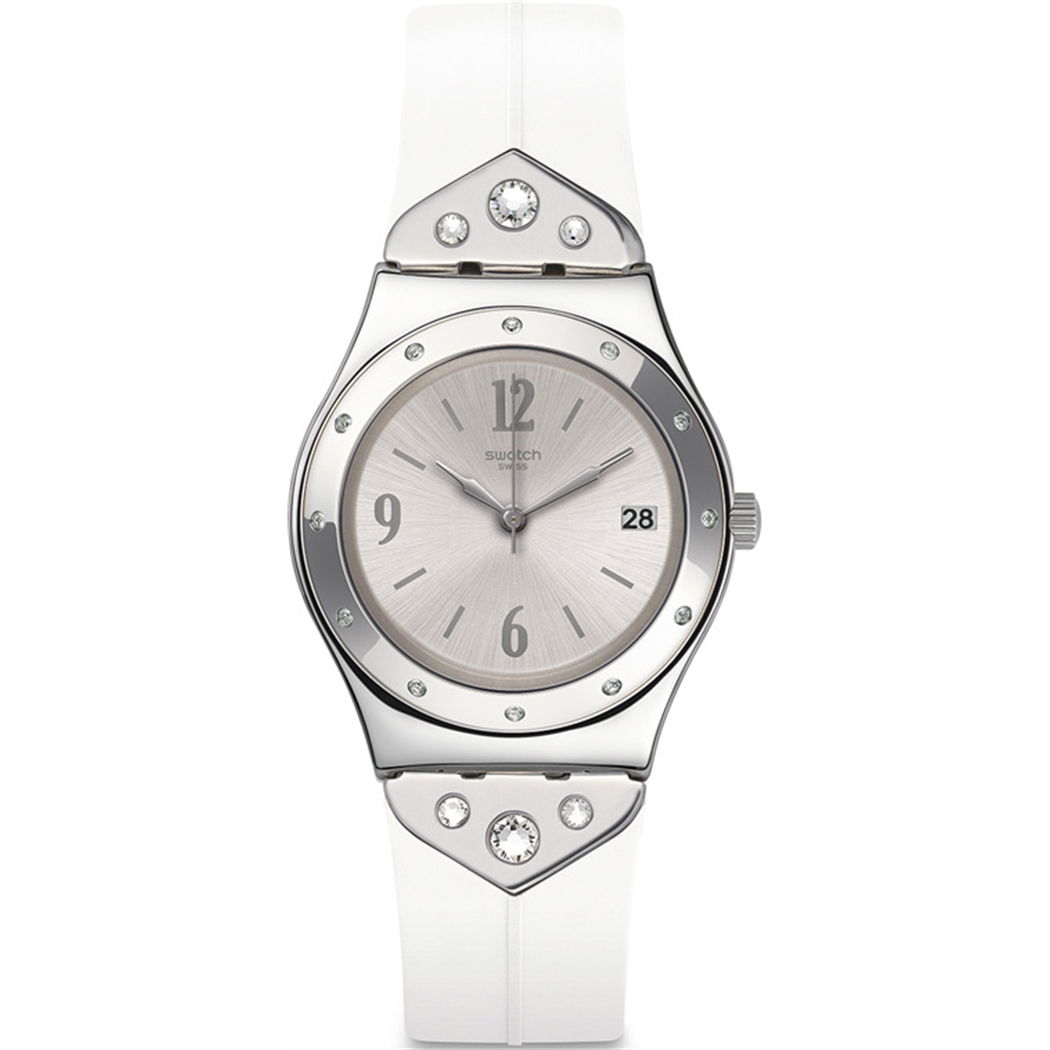 Swatch YLS450 Beyaz Kordonlu Bayan Saati