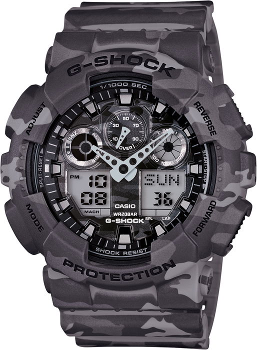 Casio Ga-100cm-8adr G-Shock Kamuflaj Desenli