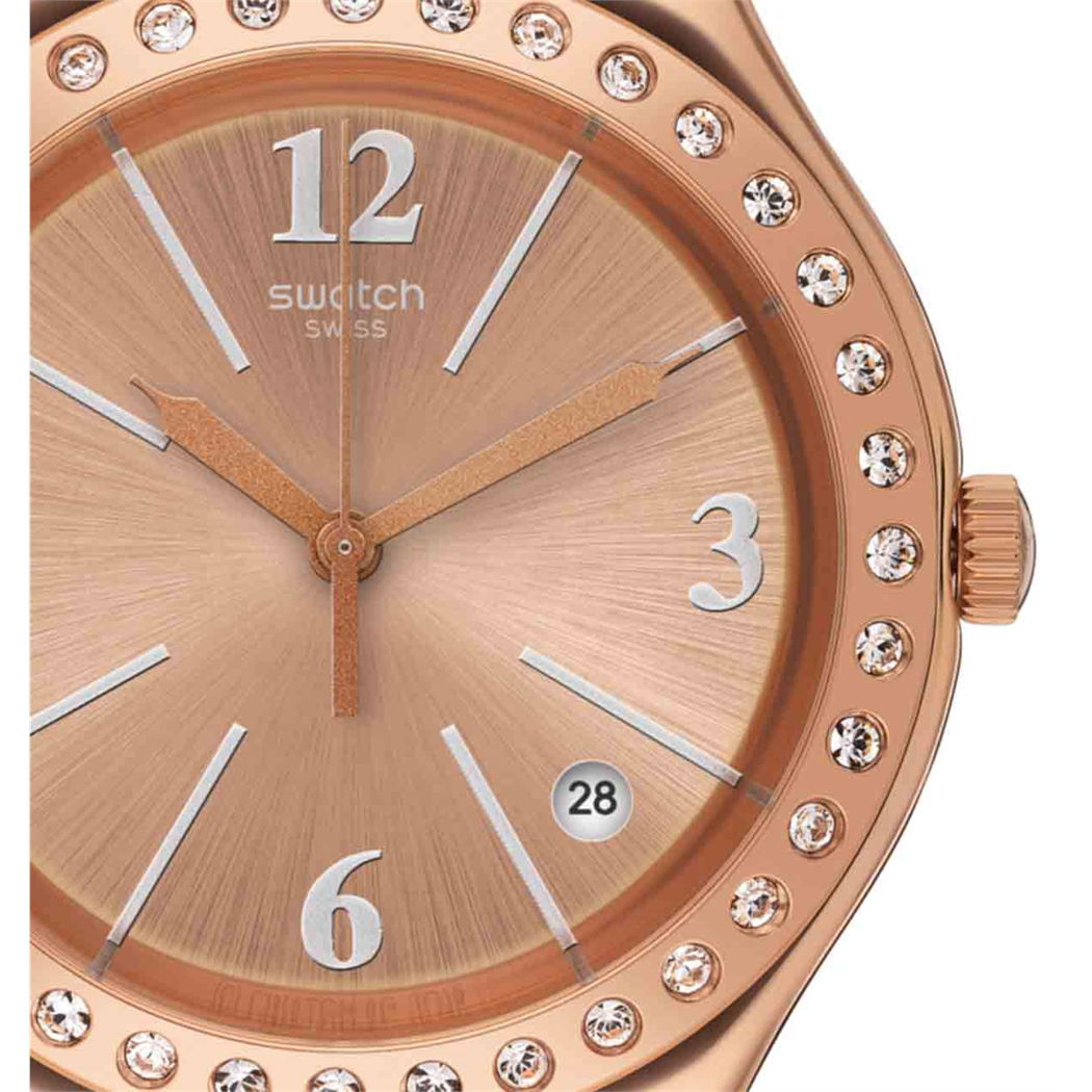 Swatch Irony Ygg409g Rose Gold Taşlı Bayan Saati
