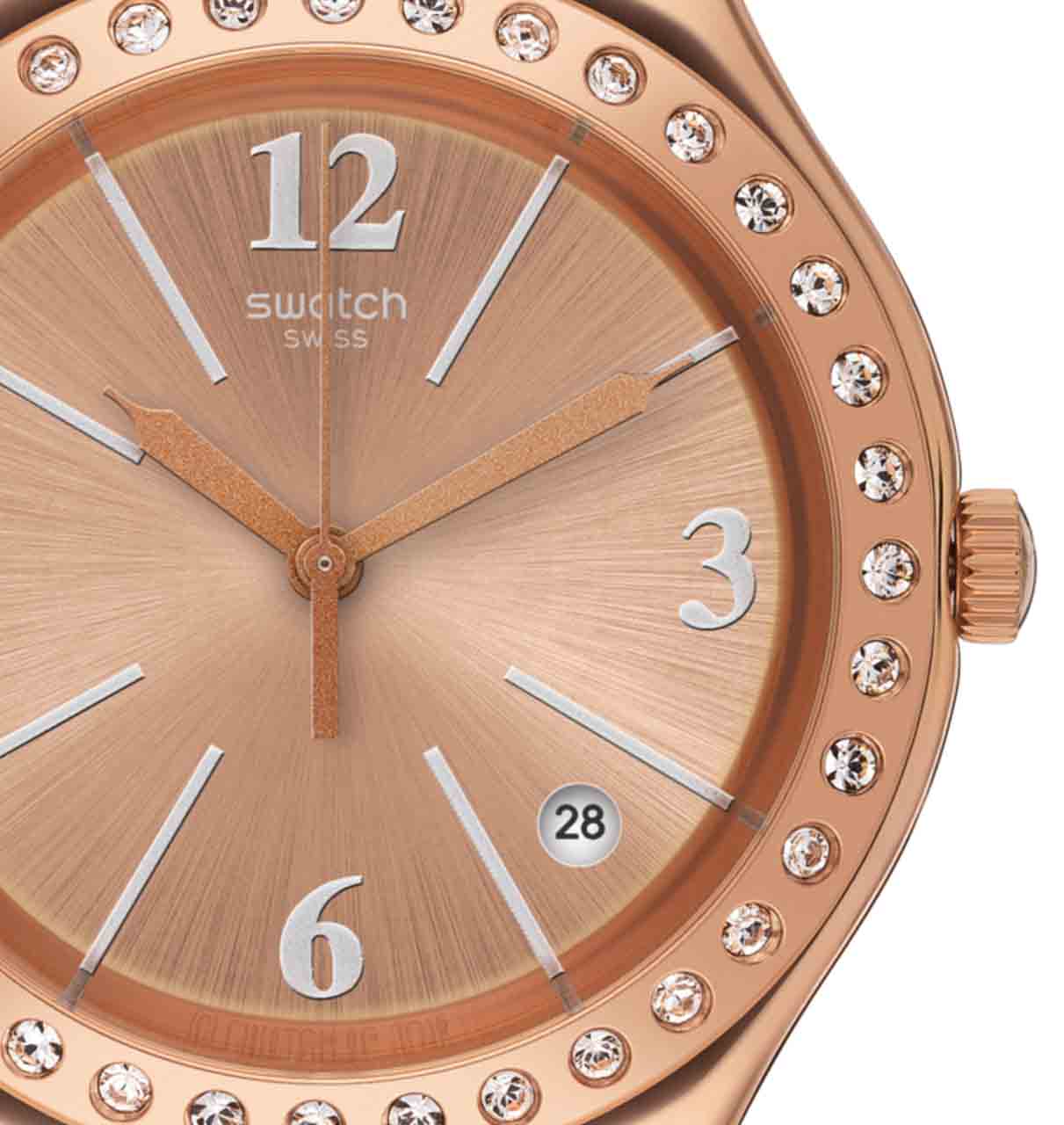 Swatch Irony Ygg409g Rose Gold Taşlı Bayan Saati