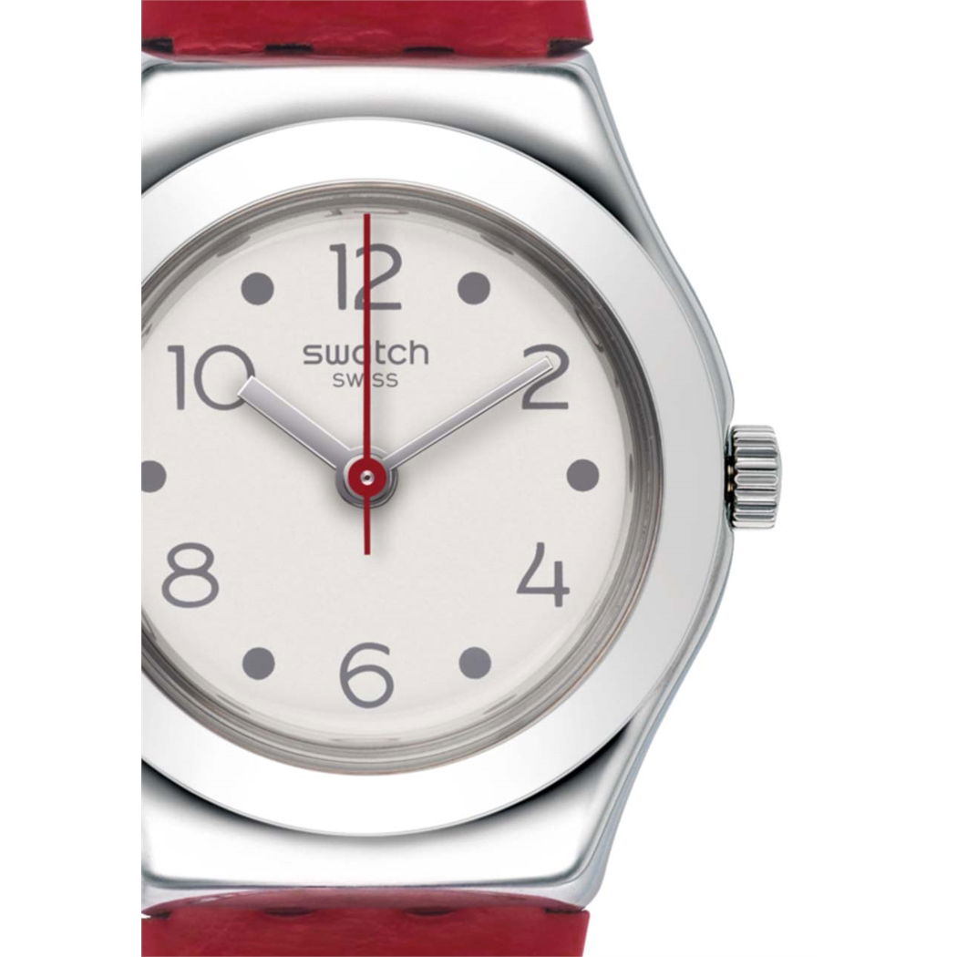 Swatch Irony Yss307 Kırmızı Deri Küçük Bayan Saati