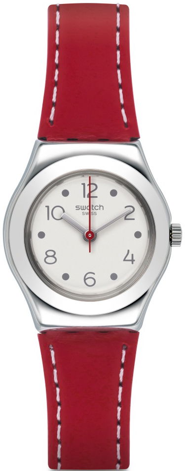 Swatch Irony Yss307 Kırmızı Deri Küçük Bayan Saati