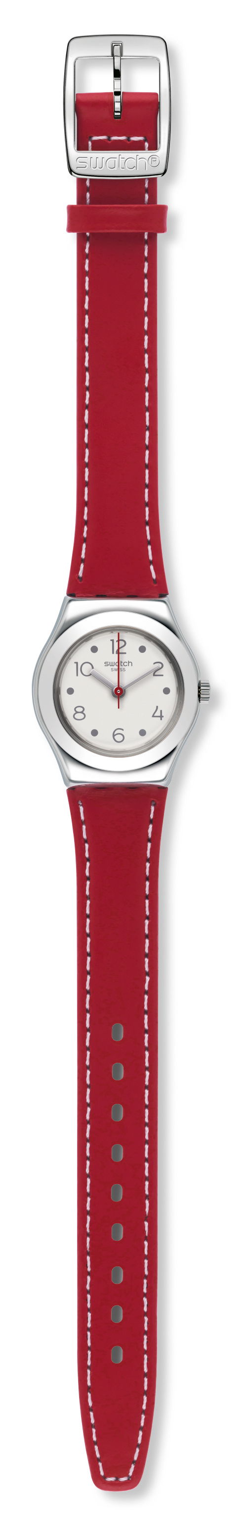 Swatch Irony Yss307 Kırmızı Deri Küçük Bayan Saati