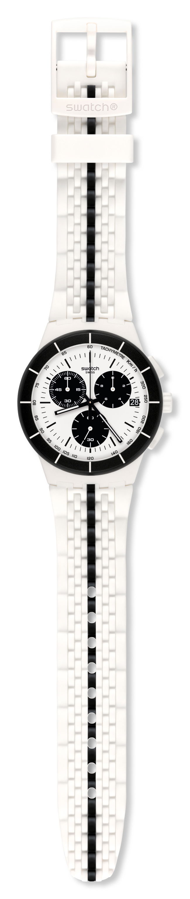 Swatch Susw407 Kronometreli Beyaz Erkek Kol Saati