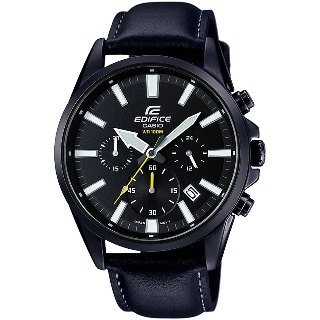 Casio Edifice Efv-510bl-1vudf Erkek Deri Kayışlı Saat