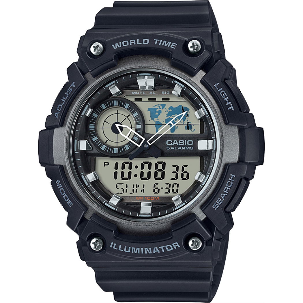 Casio Aeq-200w-1a Analog/Dijital Erkek Kol Saati