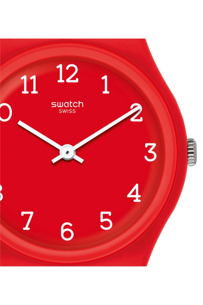 Swatch Gr175 Silikon Kordonlu Rakamlı Kırmızı Saat