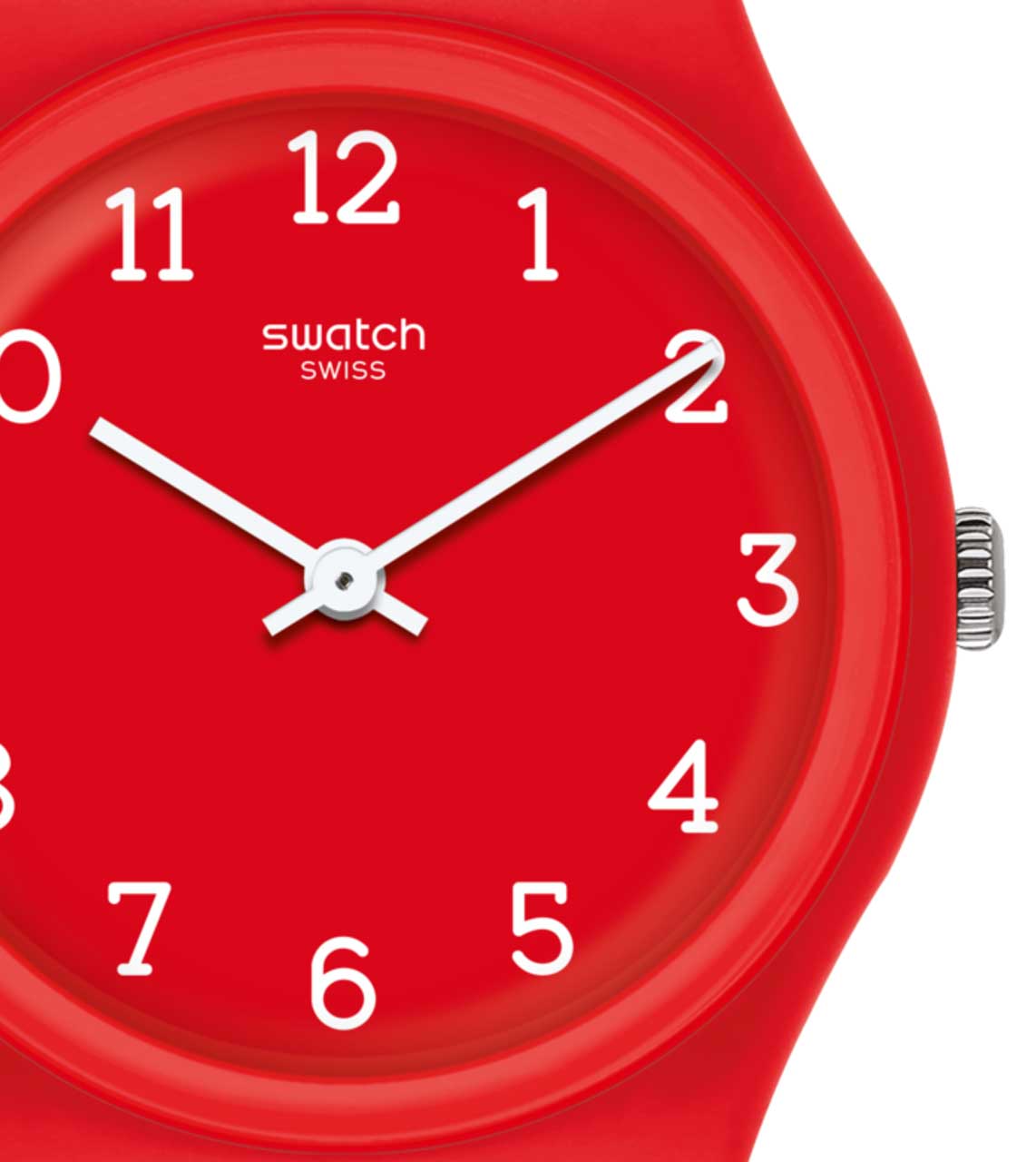 Swatch Gr175 Silikon Kordonlu Rakamlı Kırmızı Saat