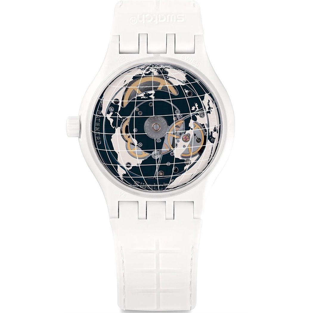 Swatch SUTW404 Sistem 51 Beyaz Otomatik Saat