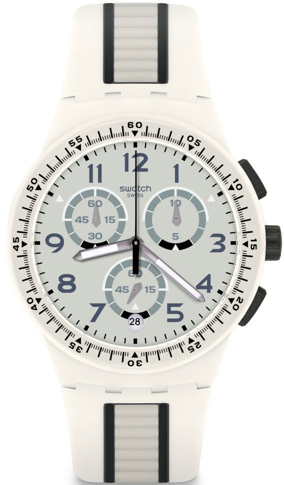 Swatch Susw408 Beyaz Kronometreli Erkek Kol Saati