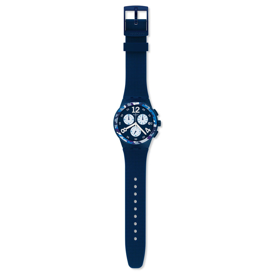Swatch Susn414 Mavi Kronometreli Silikon Kordonlu