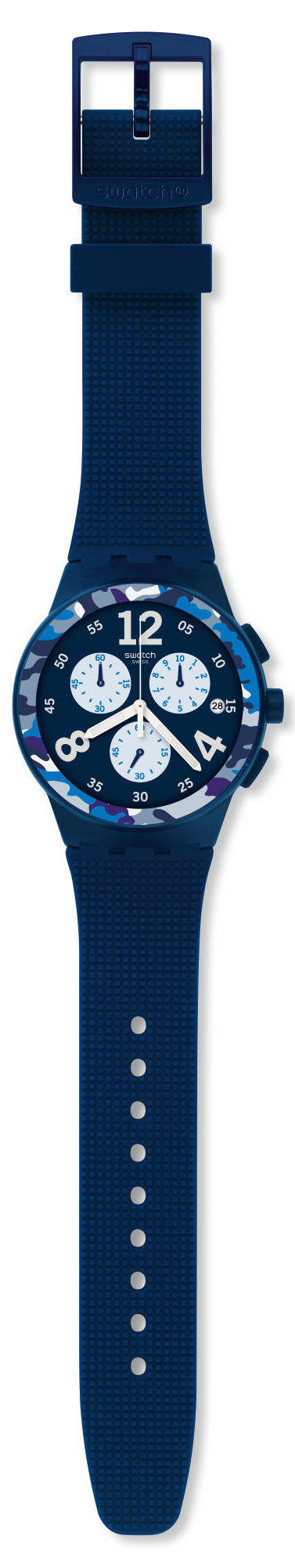 Swatch Susn414 Mavi Kronometreli Silikon Kordonlu