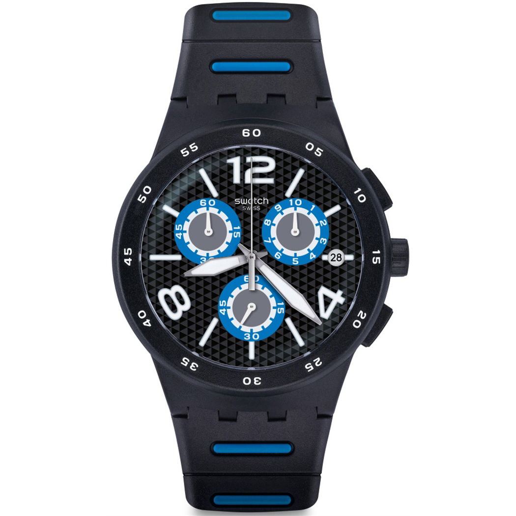 Swatch SUSB410 Black Spy Erkek Kol Saati