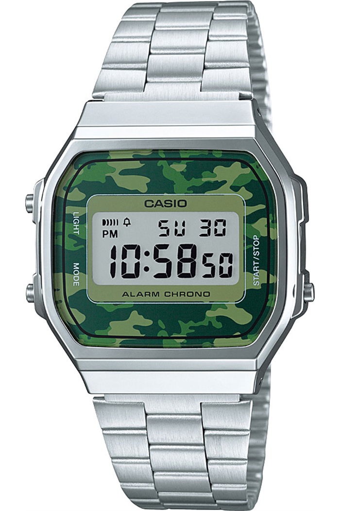 Casio A168wec-3df Retro Dijital Kamuflaj Ekran Saat