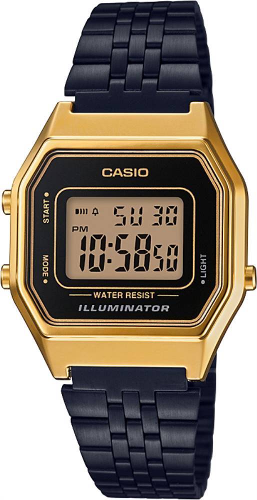 Casio La680wegb-1adf Retro Gold Siyah Kordon Saat