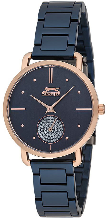 Slazenger Sl.9.1438.3.01 Bayan Lacivert Çelik Saat
