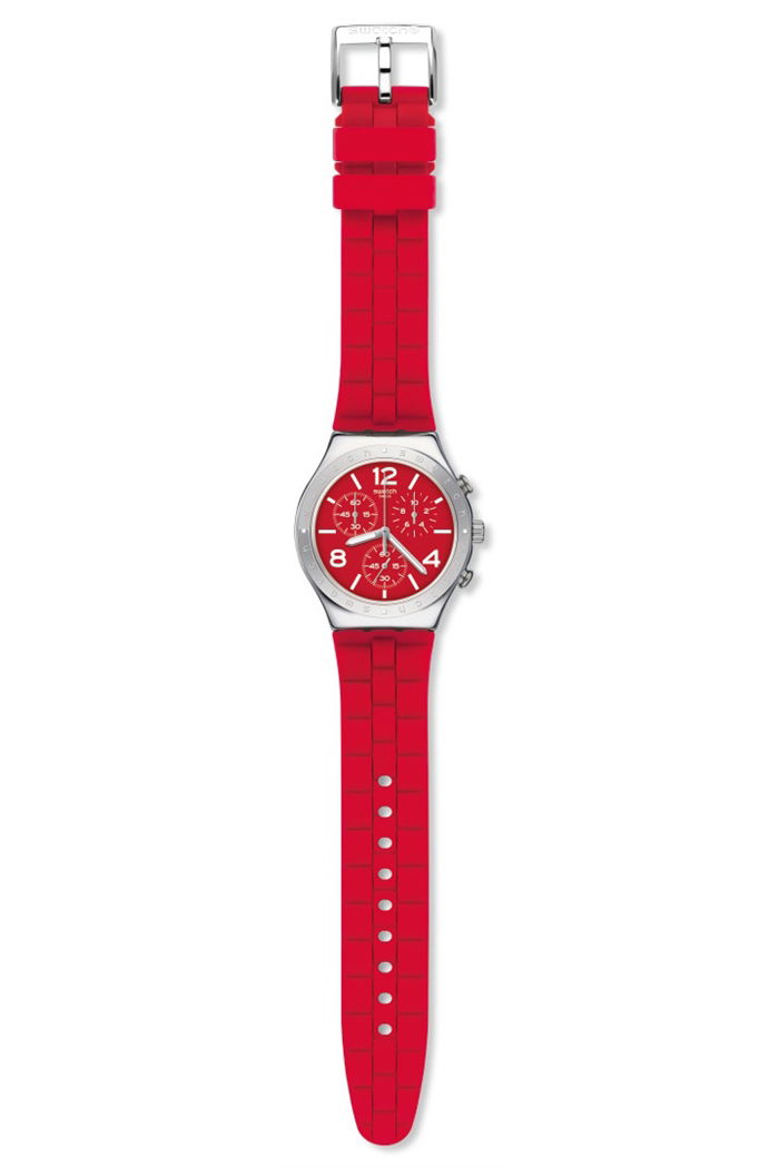Swatch Irony Ycs117 Kronometreli Kırmızı Saat