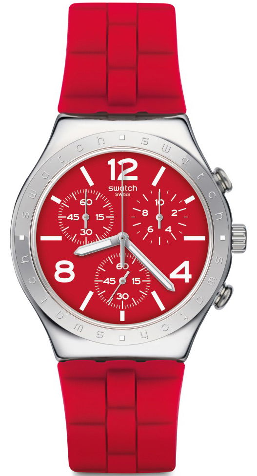 Swatch Irony Ycs117 Kronometreli Kırmızı Saat