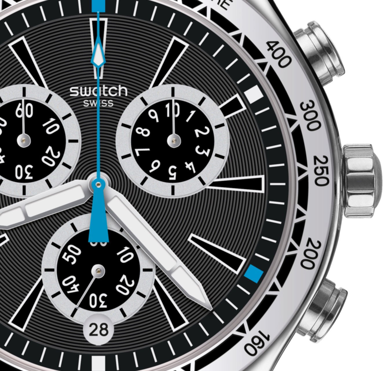 Swatch YVS442 BLUE DETAILS Kol Saati