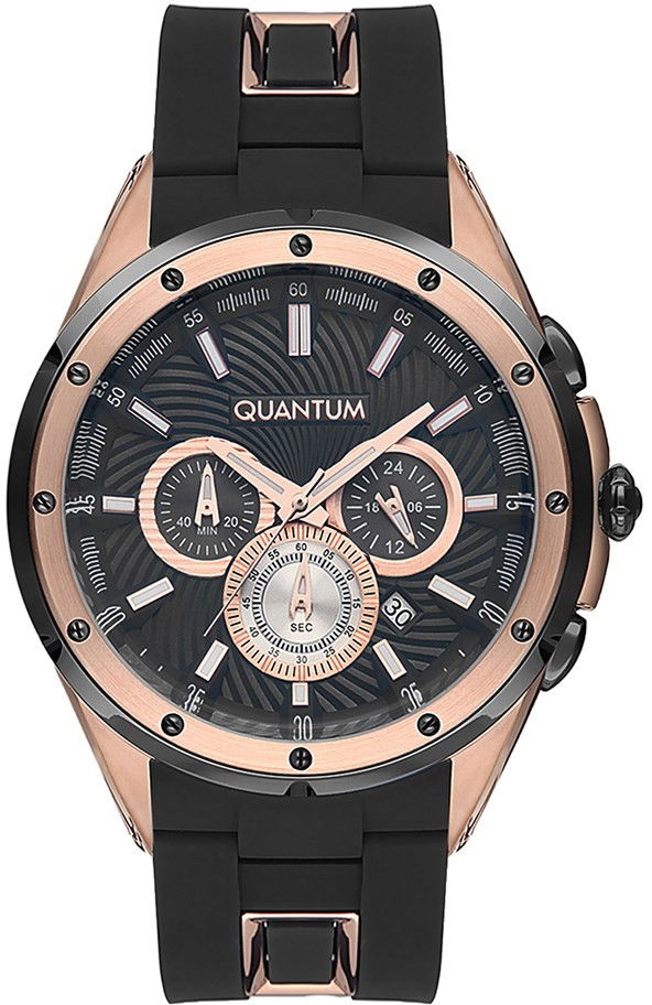 Quantum Hng628.851 Erkek Siyah Silikon Kol Saati