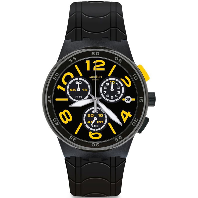 Swatch Susb412 Siyah Kronometreli Erkek Kol Saati