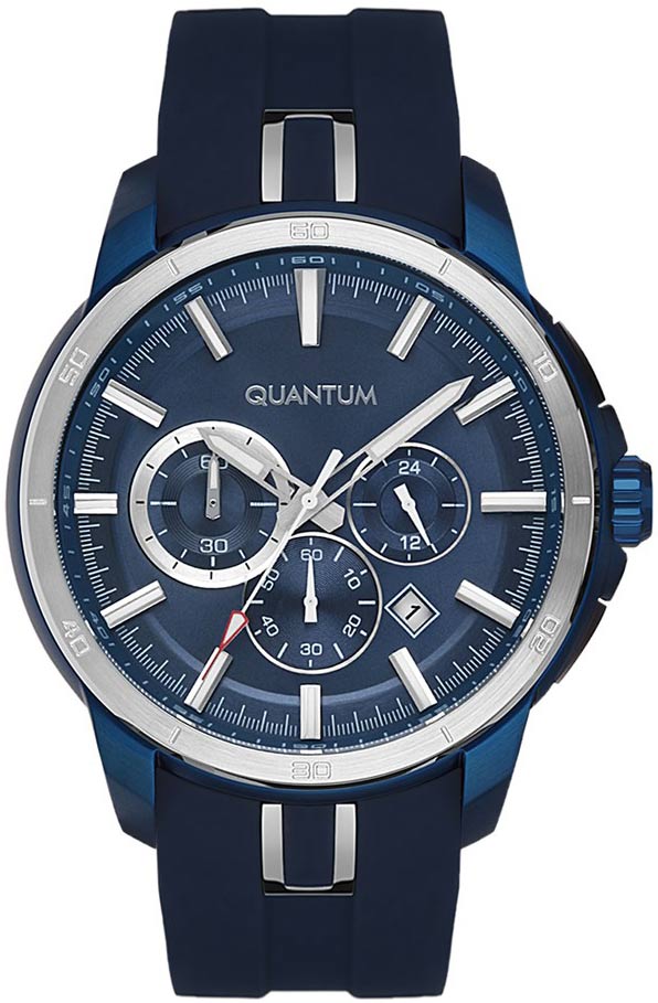 Quantum Pwg666.999 Erkek Lacivert Silikon Saat