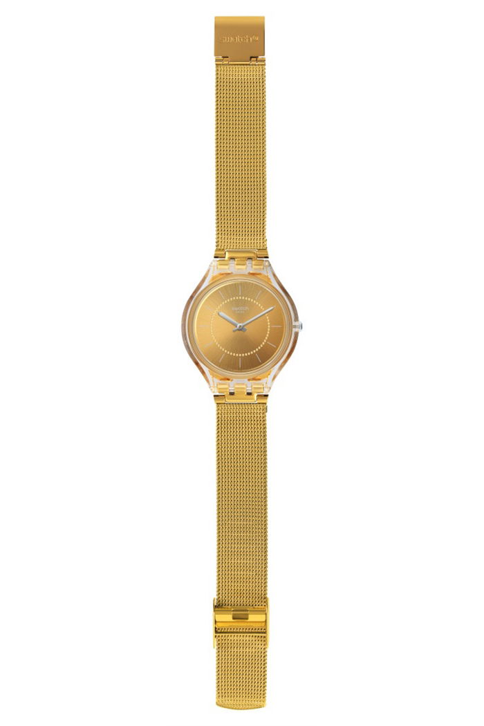 Swatch Svok100m Altın Rengi Hasır Saat