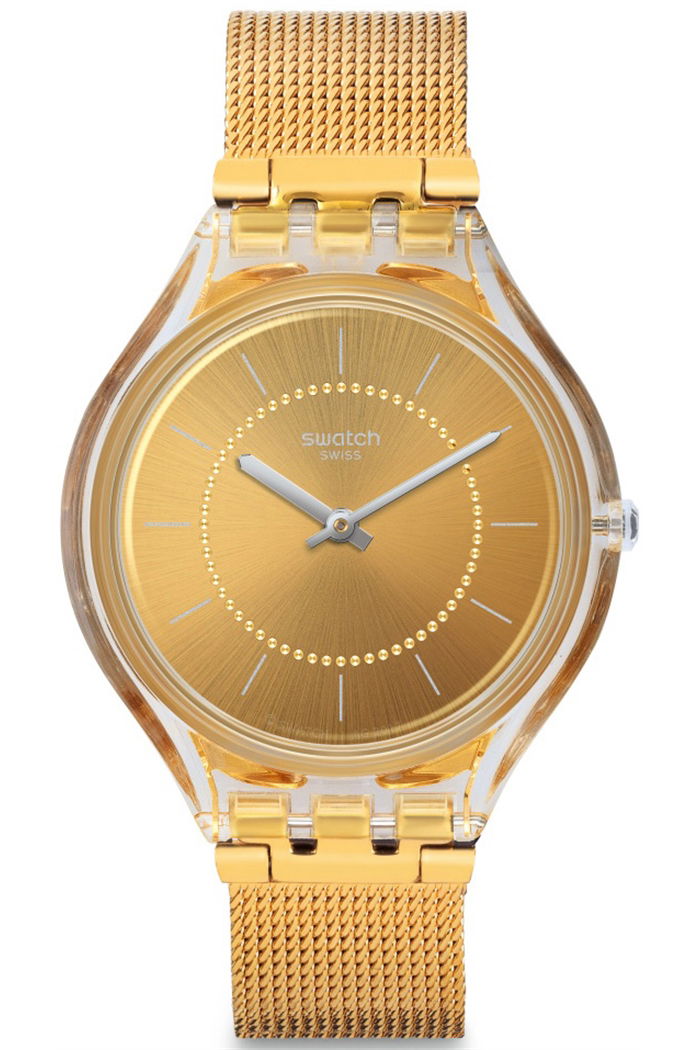 Swatch Svok100m Altın Rengi Hasır Saat