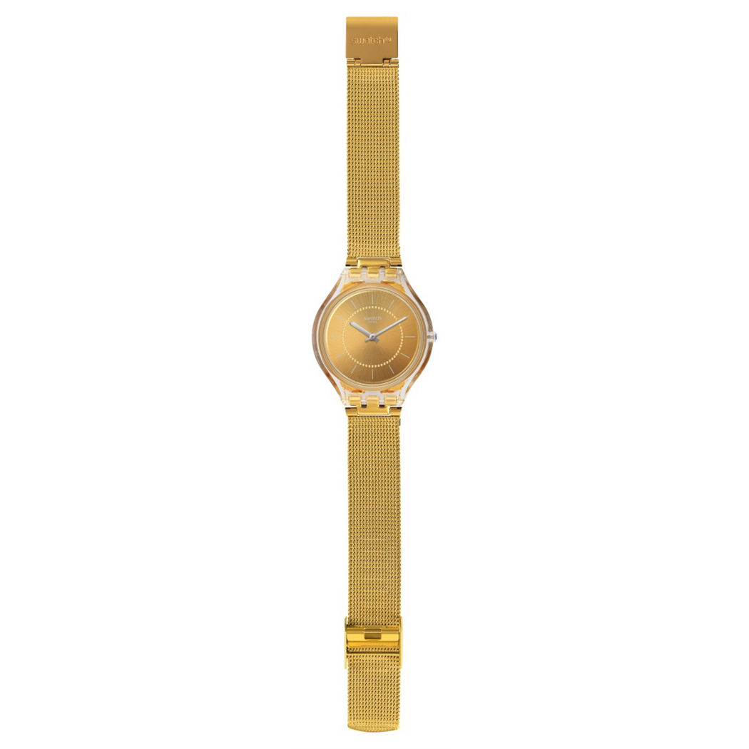 Swatch Svok100m Altın Rengi Hasır Saat