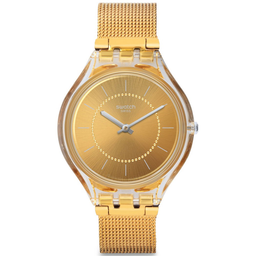 Swatch Svok100m Altın Rengi Hasır Saat