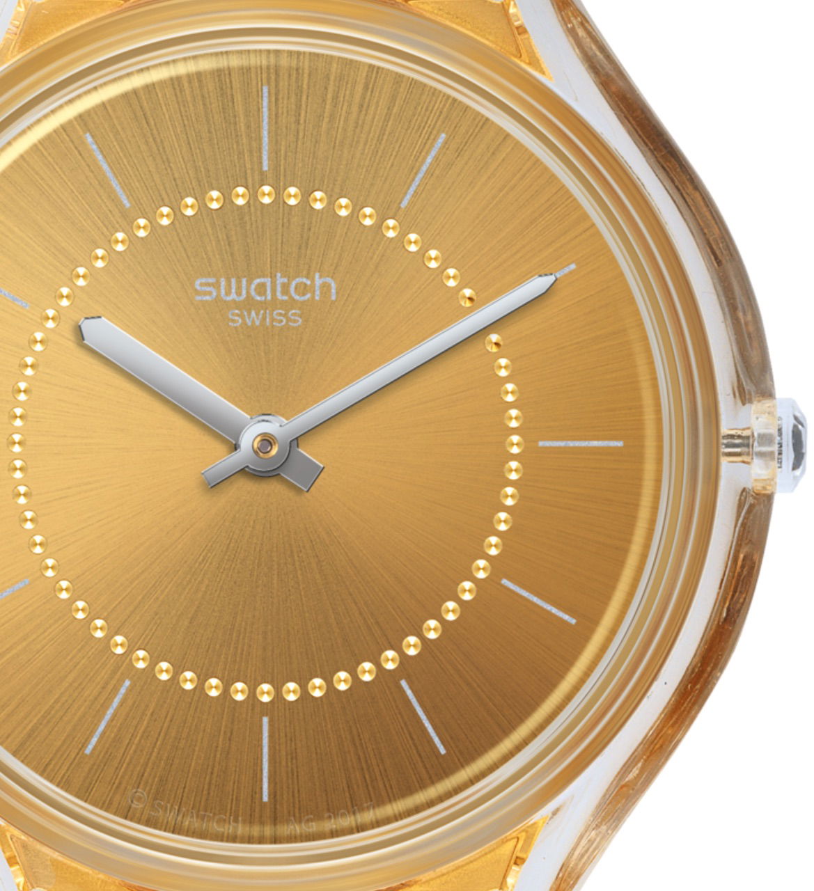 Swatch Svok100m Altın Rengi Hasır Saat