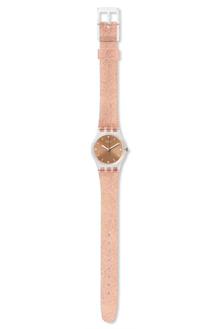 Swatch Lk354d Simli Silikon Kayışlı Bayan Kol Saati