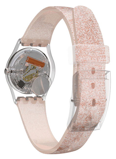 Swatch Lk354d Simli Silikon Kayışlı Bayan Kol Saati