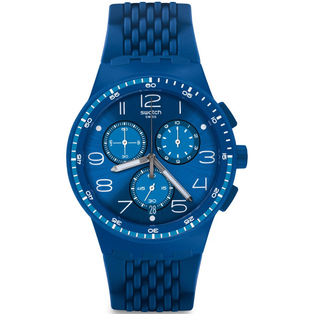 Swatch SUSN415 Kronometreli Mavi Erkek Kol Saati